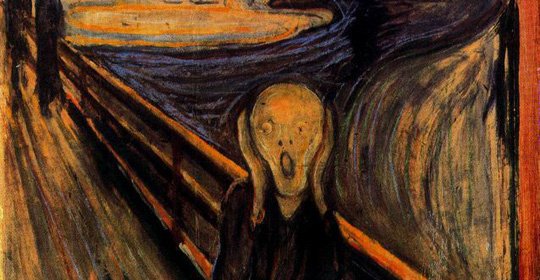 Immagine del dipinto "L'urlo" di Edvard Munch